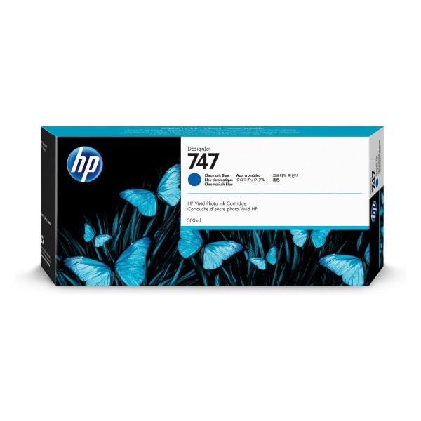 Hp HP 747, P2V85A Chrmtc Blue Original Ink Cartridge, 300 ml P2V85A - main